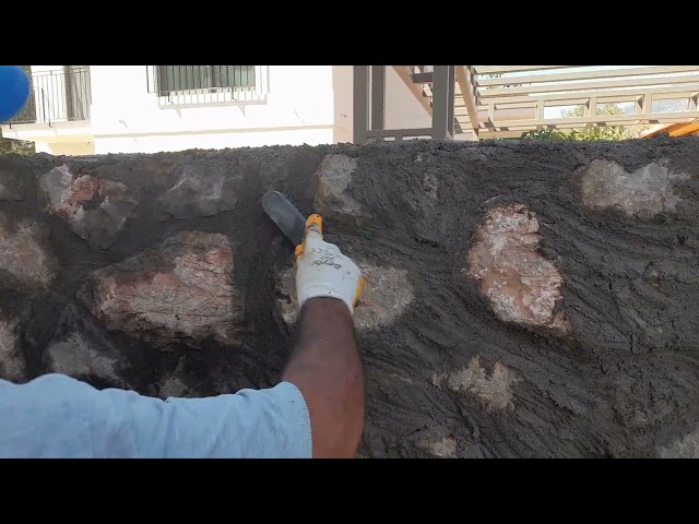 Taş Duvara derz nasıl yapılır How to joint a stone wall