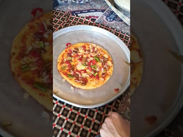 Harika pizza yaptık evde sobada