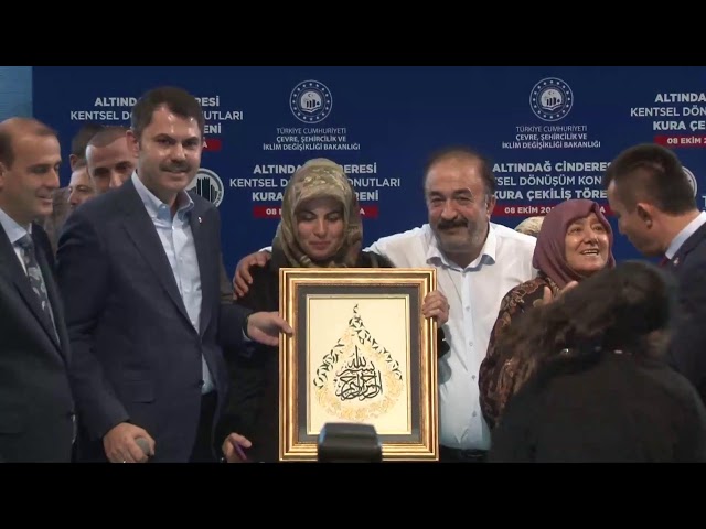 Ankara Altındağ Cinderesi Kentsel Dönüşüm Konutları Kura Çekiliş Töreni