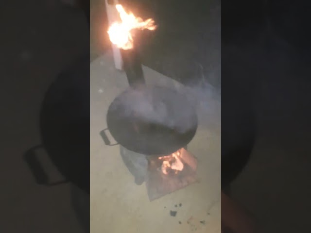 Ateş yaktık patates kızartacağız.
