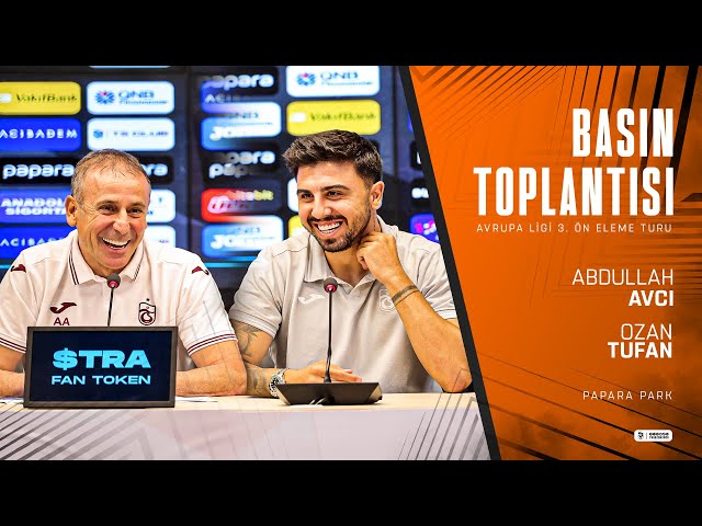 Teknik Direktörümüz Abdullah Avcı ve futbolcumuz Ozan Tufan’ın basın toplantısı