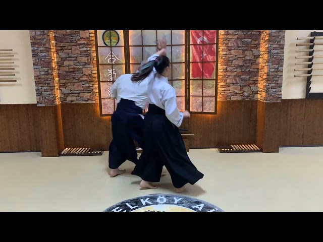 Gyaku Hanmi Katetedori (Junte) Uchi Kaiten Nikkyo (Omote-Ura) | Yetişkin Aikido | Genç Aikido |