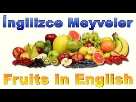 İngilizce Meyveler - Fruits Names For Kids - İngilizce Dersleri